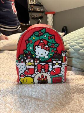 Sanrio red & green Hello Kitty Holiday Mini Backpack